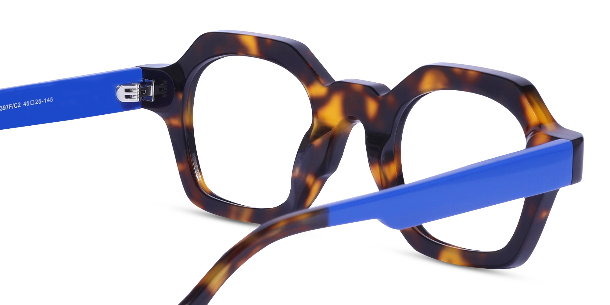 Blue Tortoise Shell Glasses-5