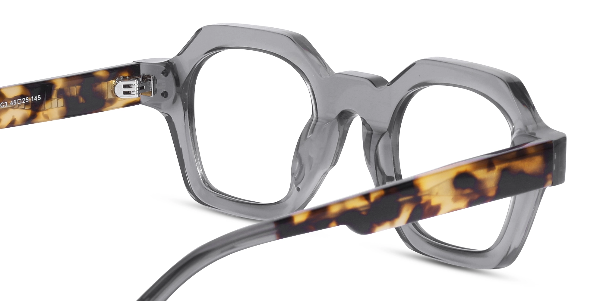 Grey Tortoise Glasses-5