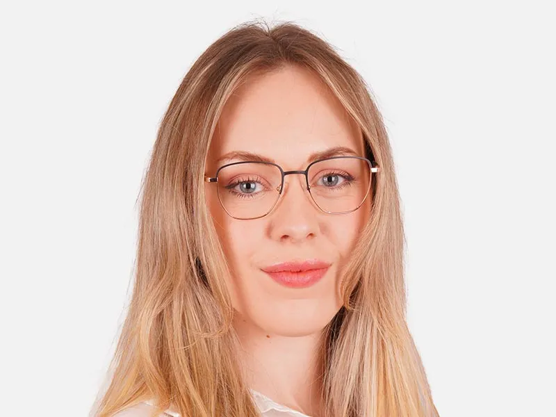 Metal Frame Two Tone Glasses02