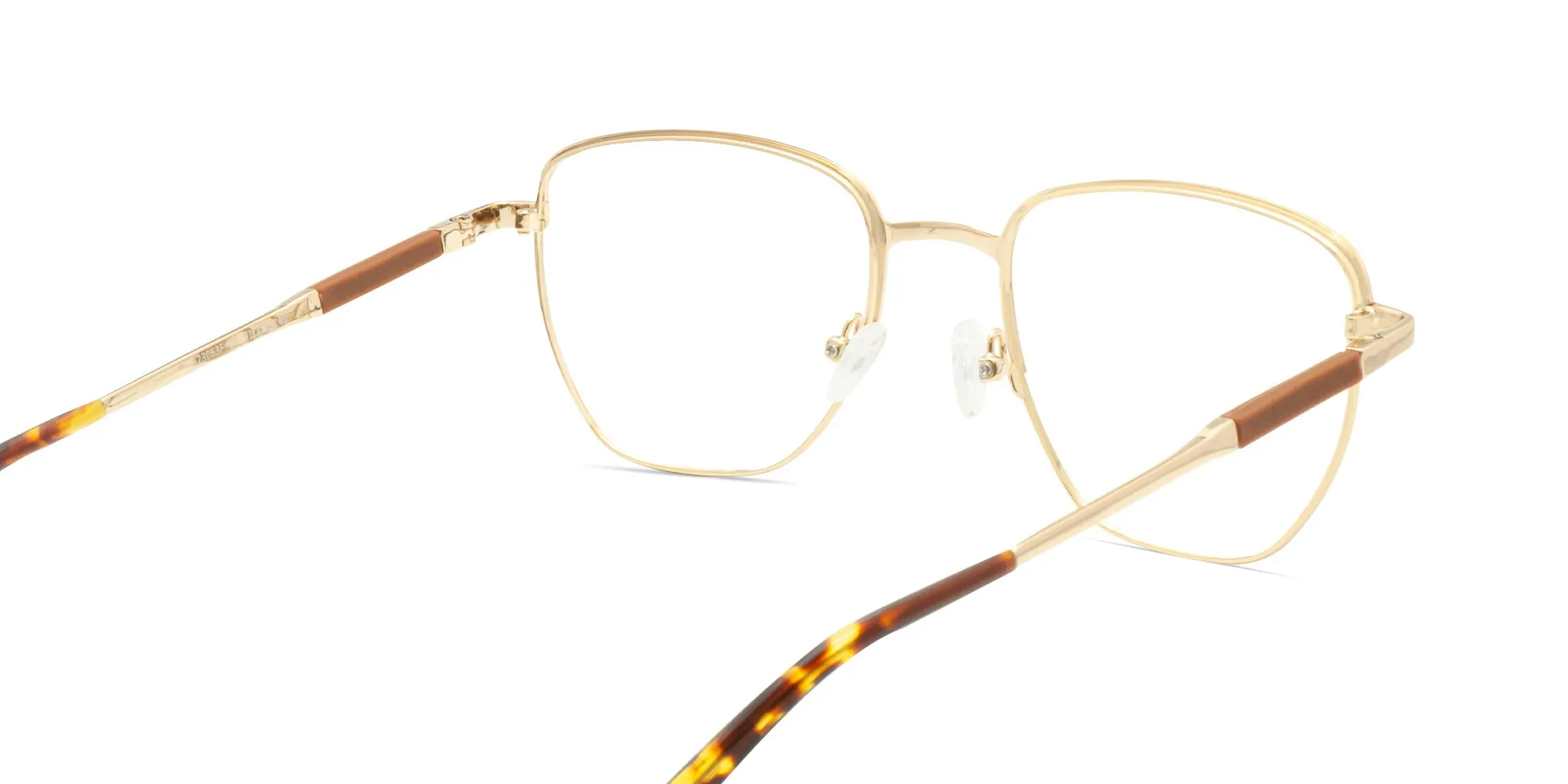 Gold Metal Frame Glasses-2