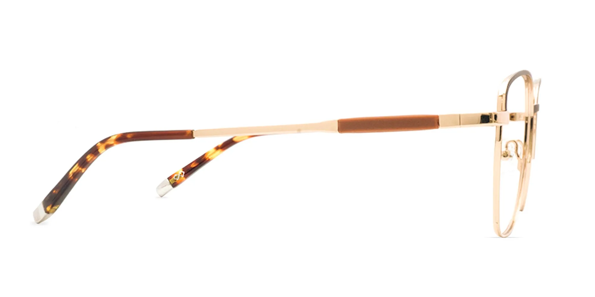 Gold Metal Frame Glasses-2