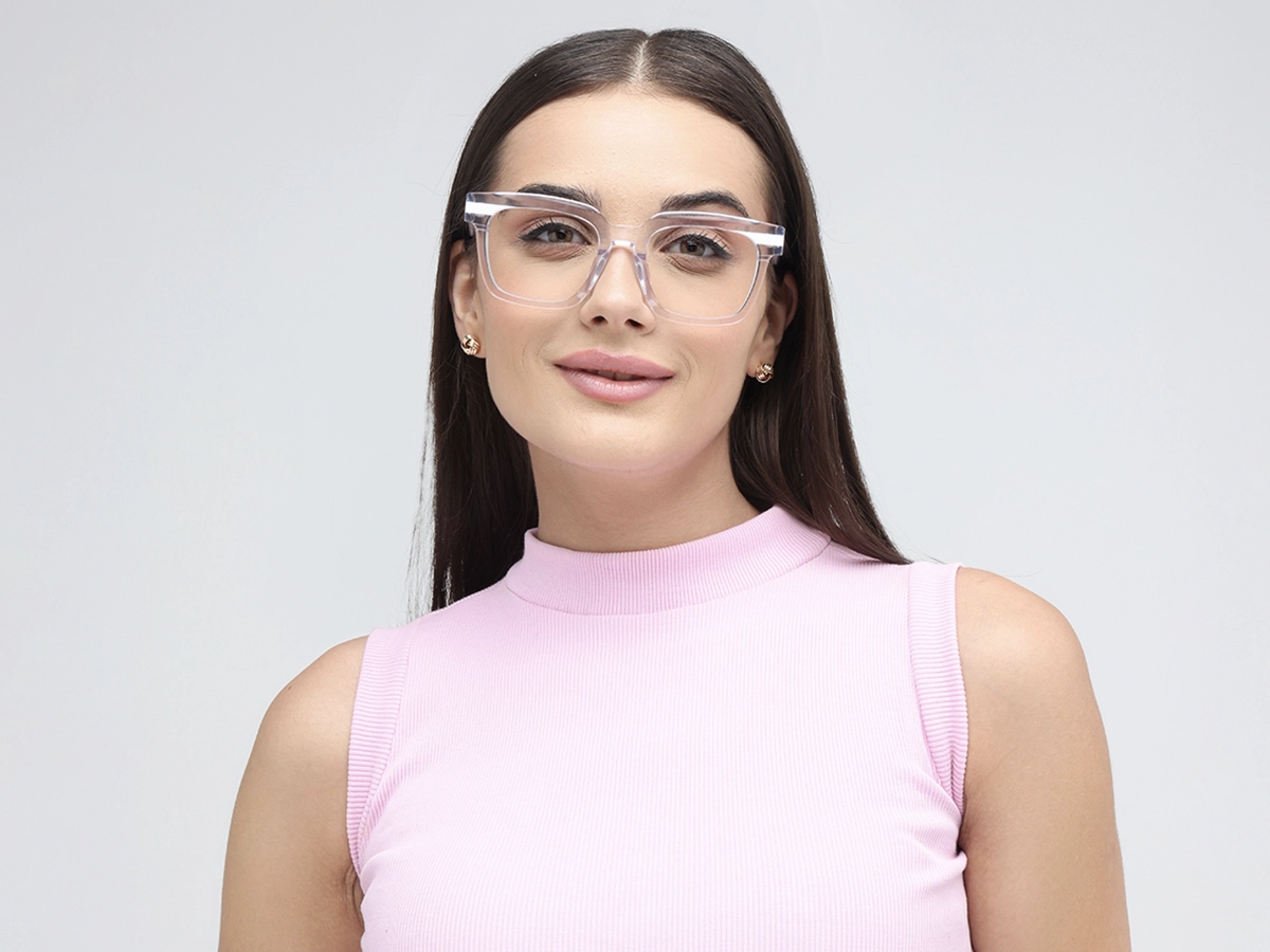 Clear White Glasses 51