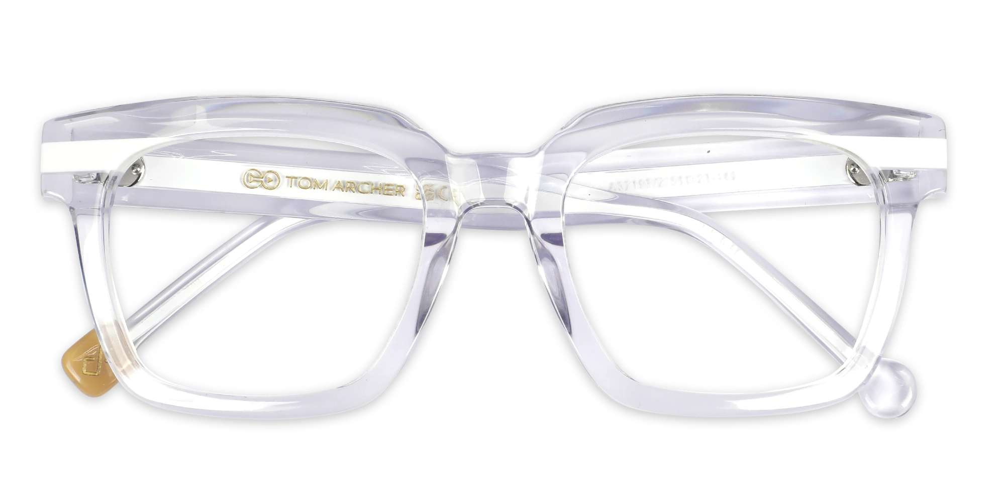 Clear White Glasses 6