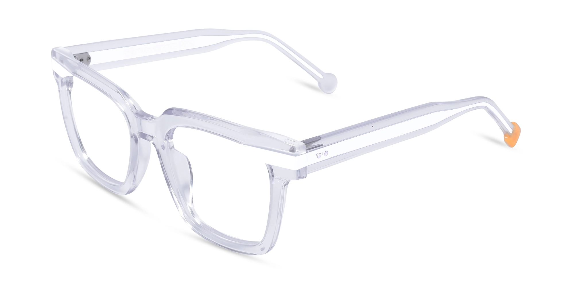 Clear White Glasses 3