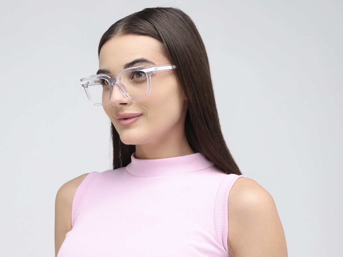 Clear White Glasses 52