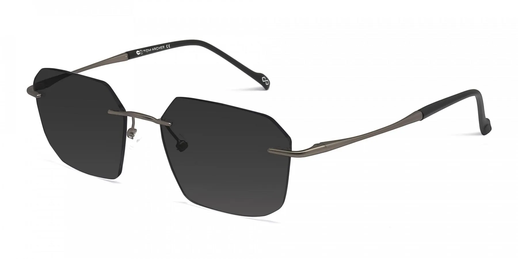 Grey rimless sunglasses - 2