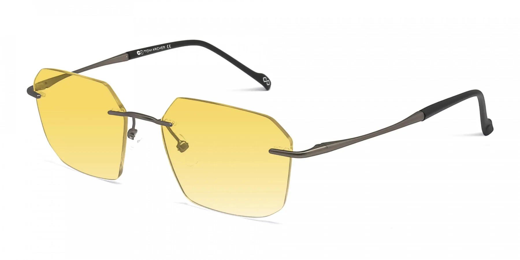 yellow rimless sunglasses-2
