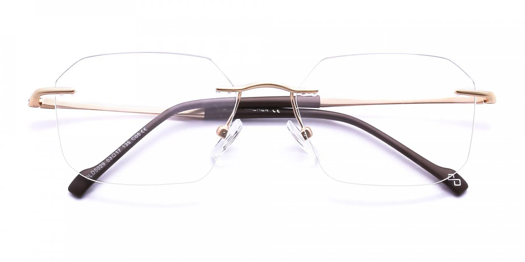 gold rimless glasses-2