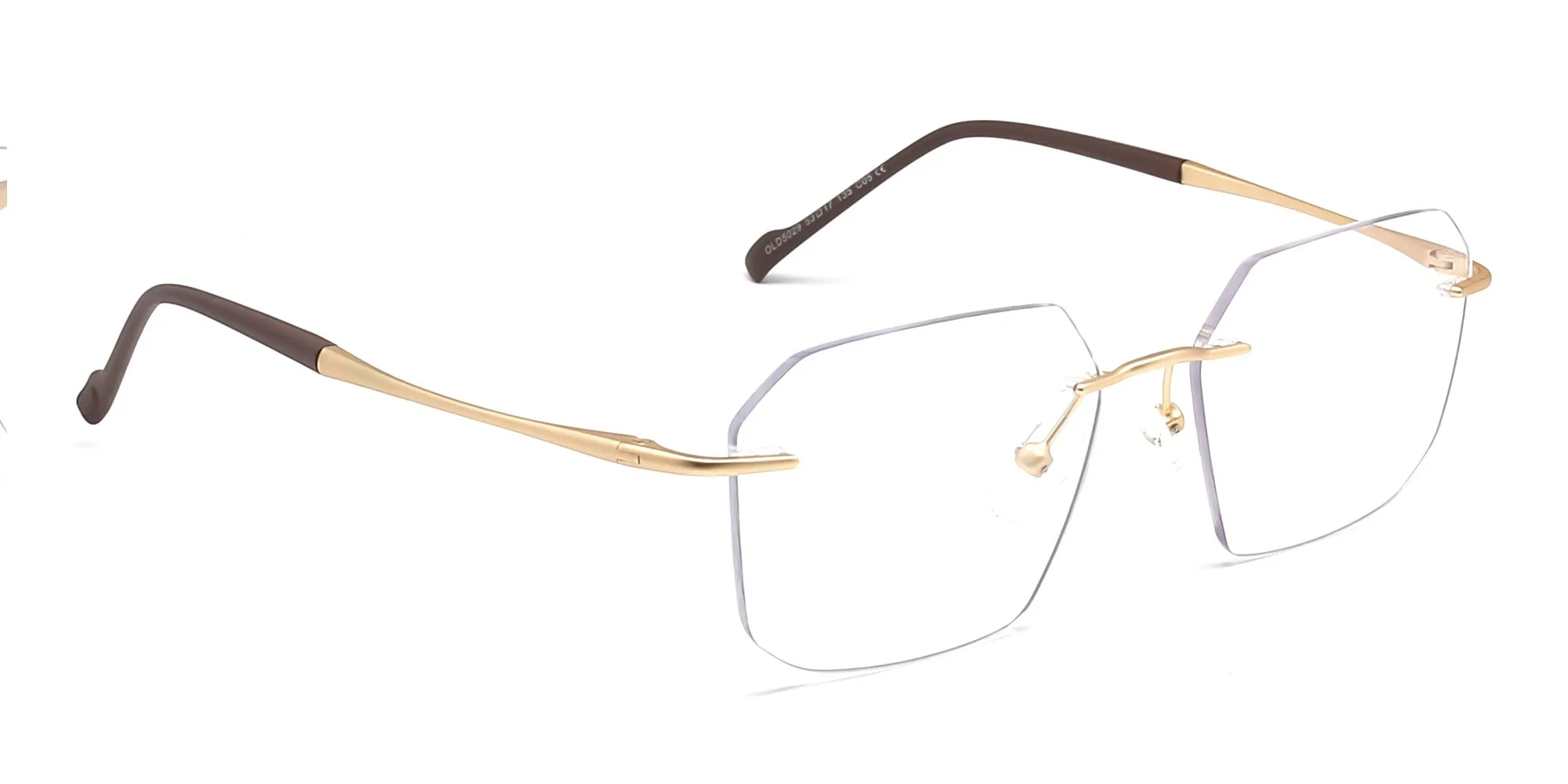 gold rimless glasses-2