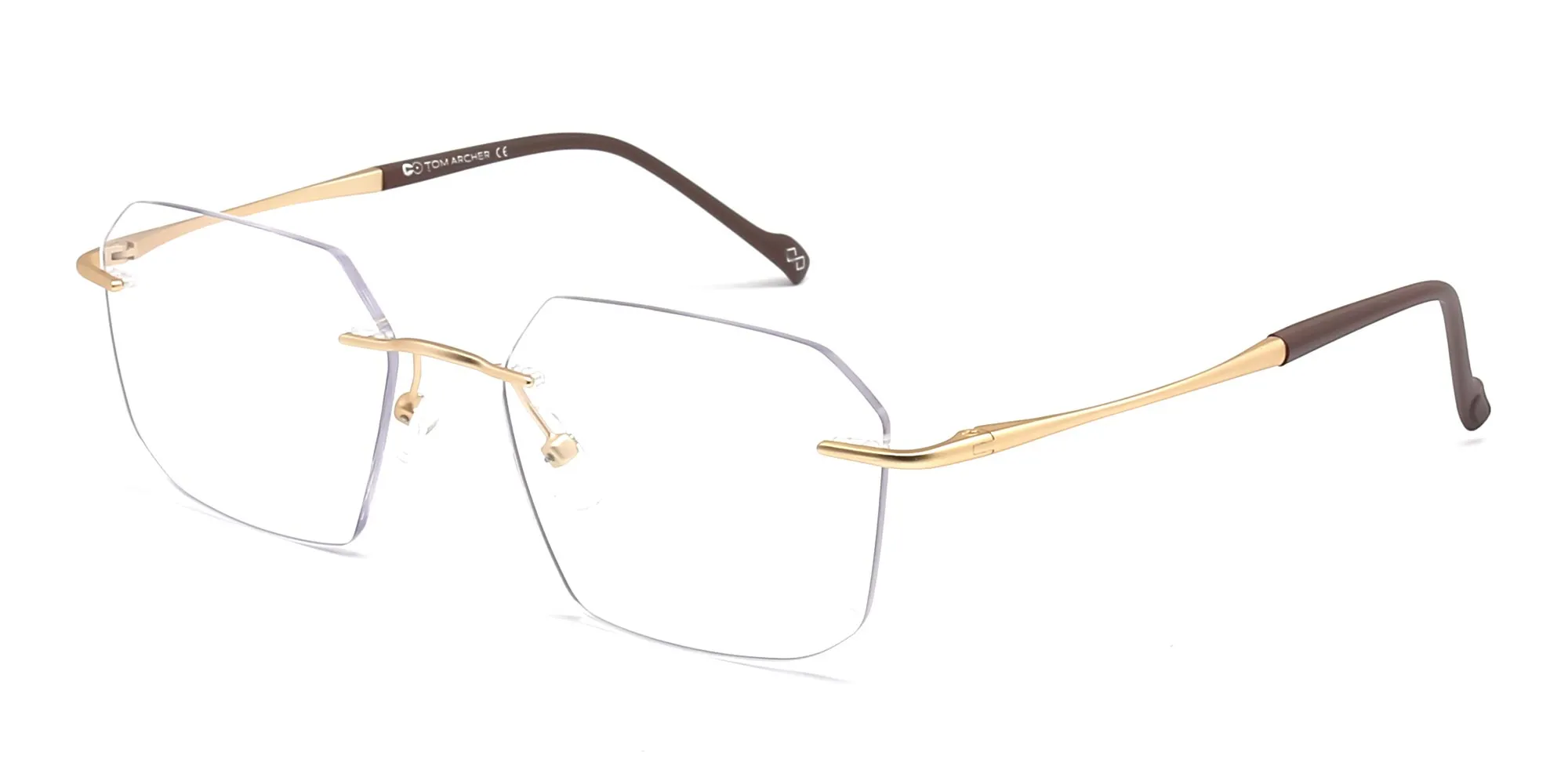 gold rimless glasses-2