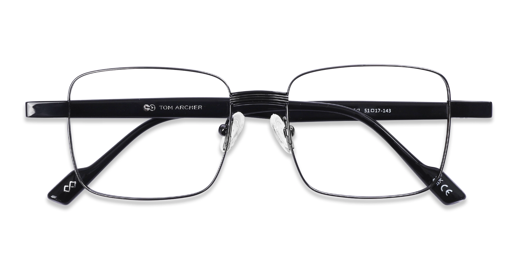 Gunmetal Square Full Rim Glasses-6