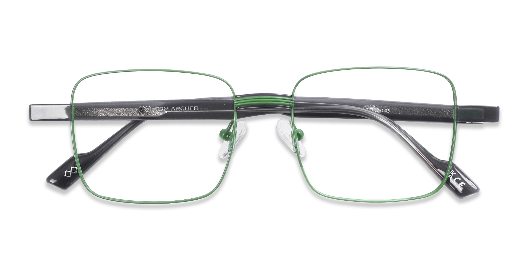 Fern Green Square Eyeglasses For Men & Women-6
