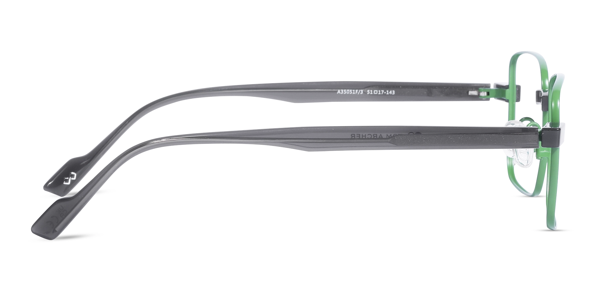 Fern Green Square Eyeglasses For Men & Women-4