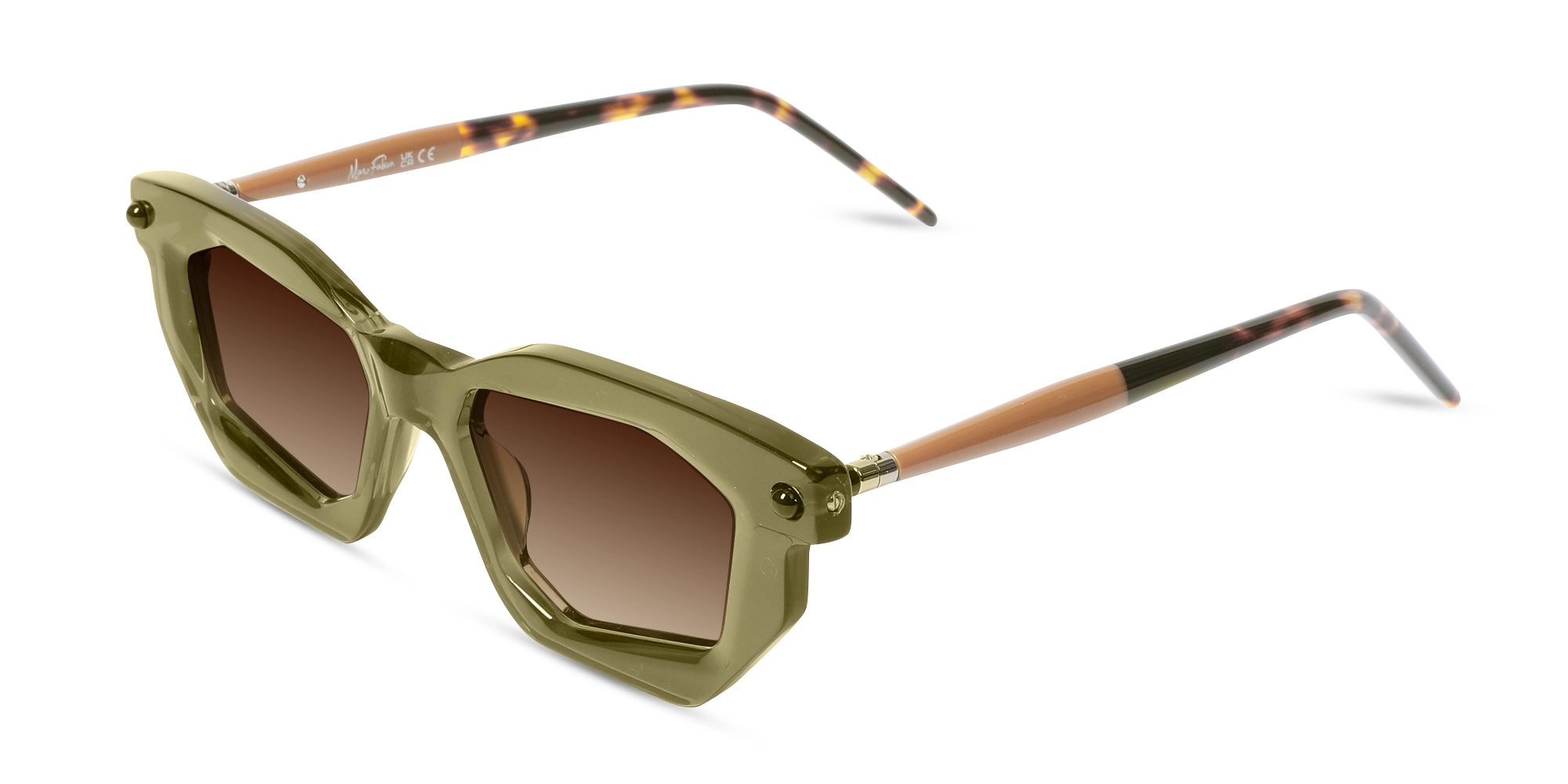 Brown Gradient Rectangular Sunglasses Brown Gradient Rectangular Sunglasses