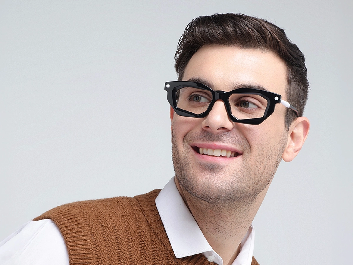 Rectangular Cat Eye Glasses Frame 42