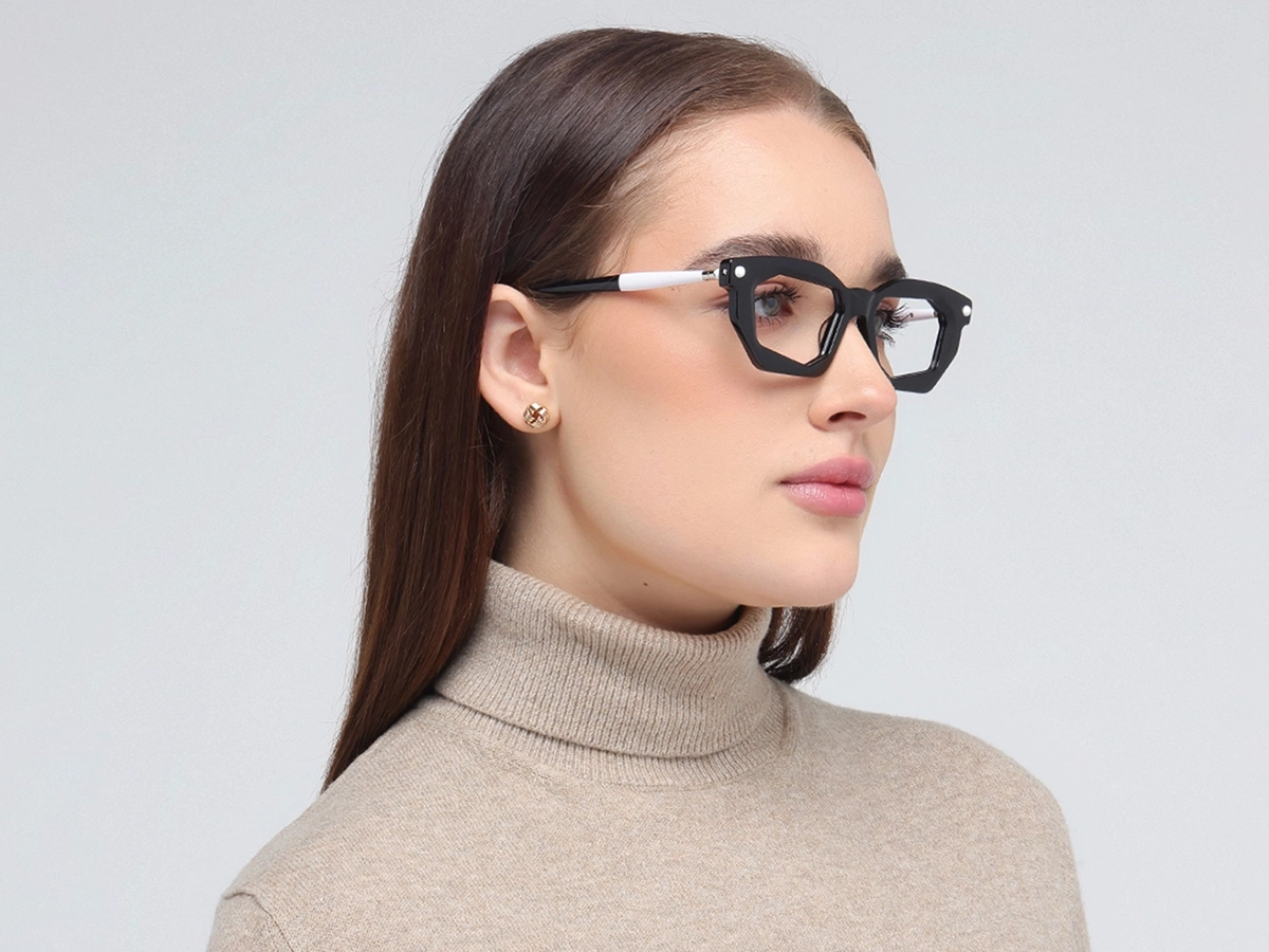 Rectangular Cat Eye Glasses Frame 53