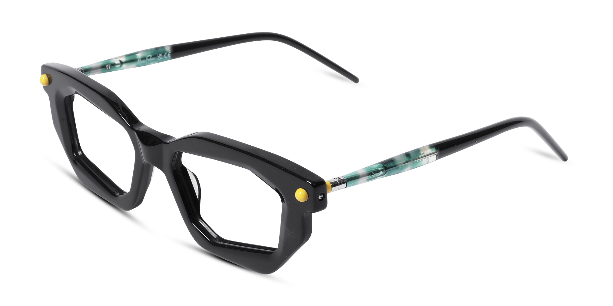 Black Rectangle Cat Eye Glasses 3