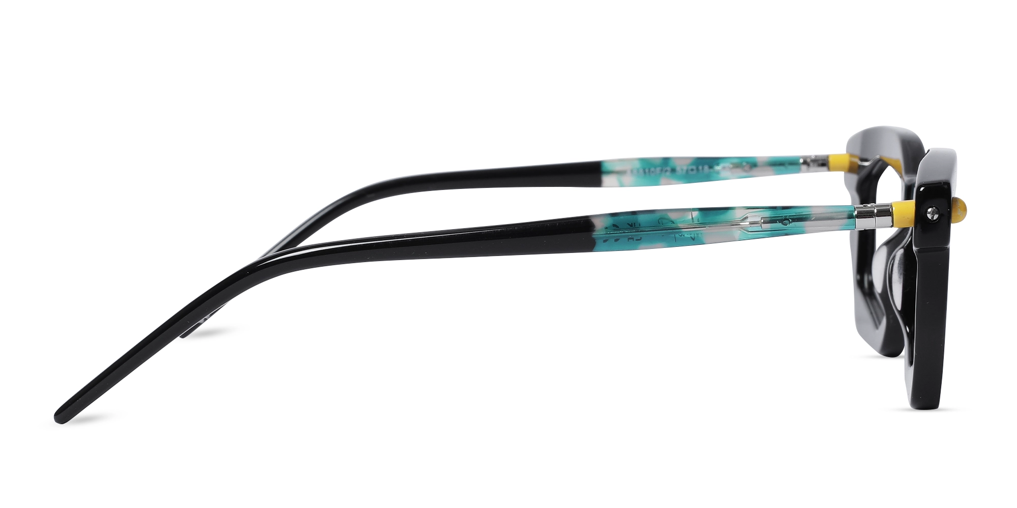 Black Rectangle Cat Eye Glasses 4
