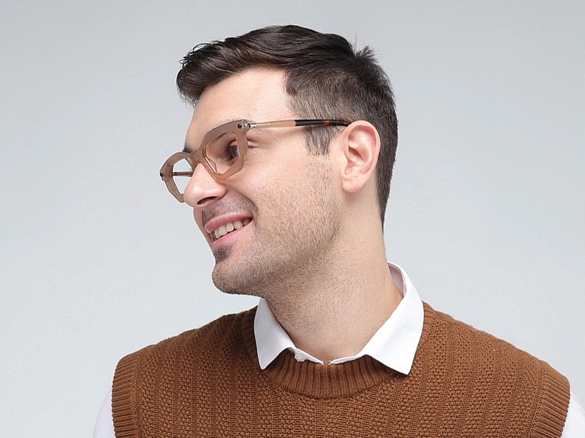 Crystal Rectangle Cat Eye Frame Eyeglasses 42
