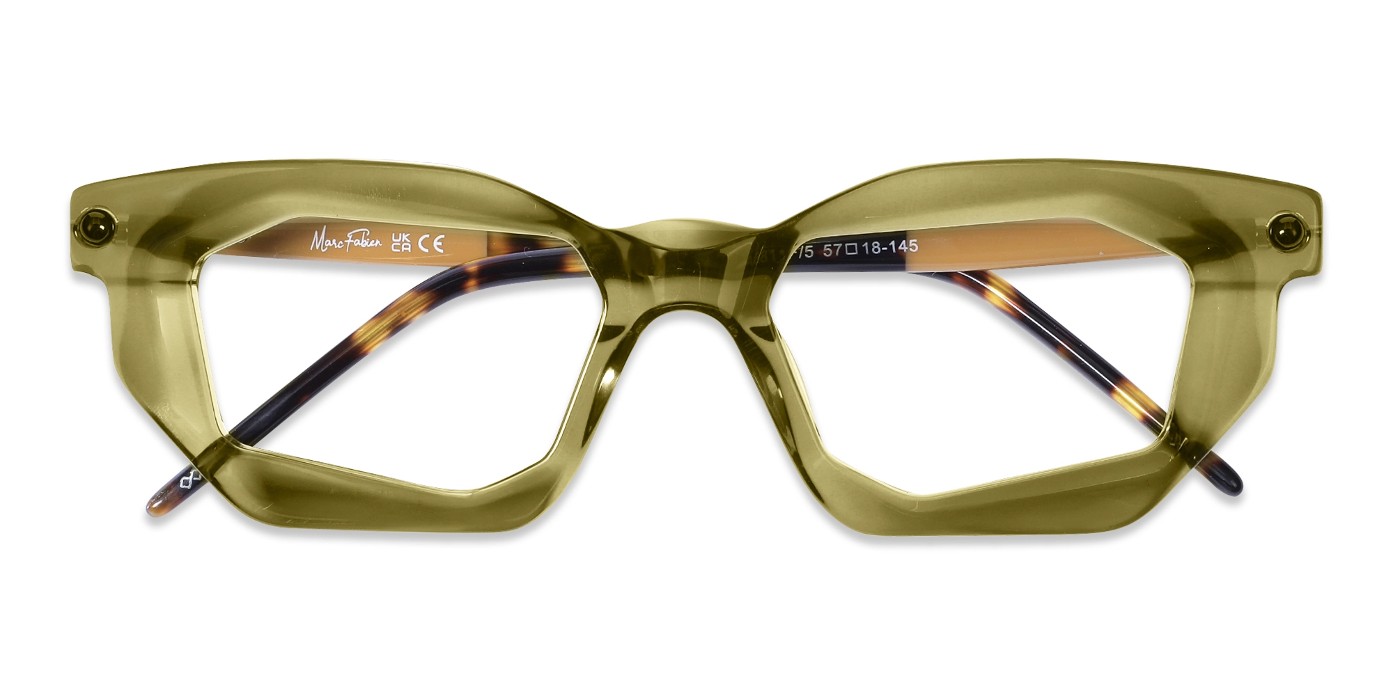 Crystal Olive Green Spectacle Frames 6