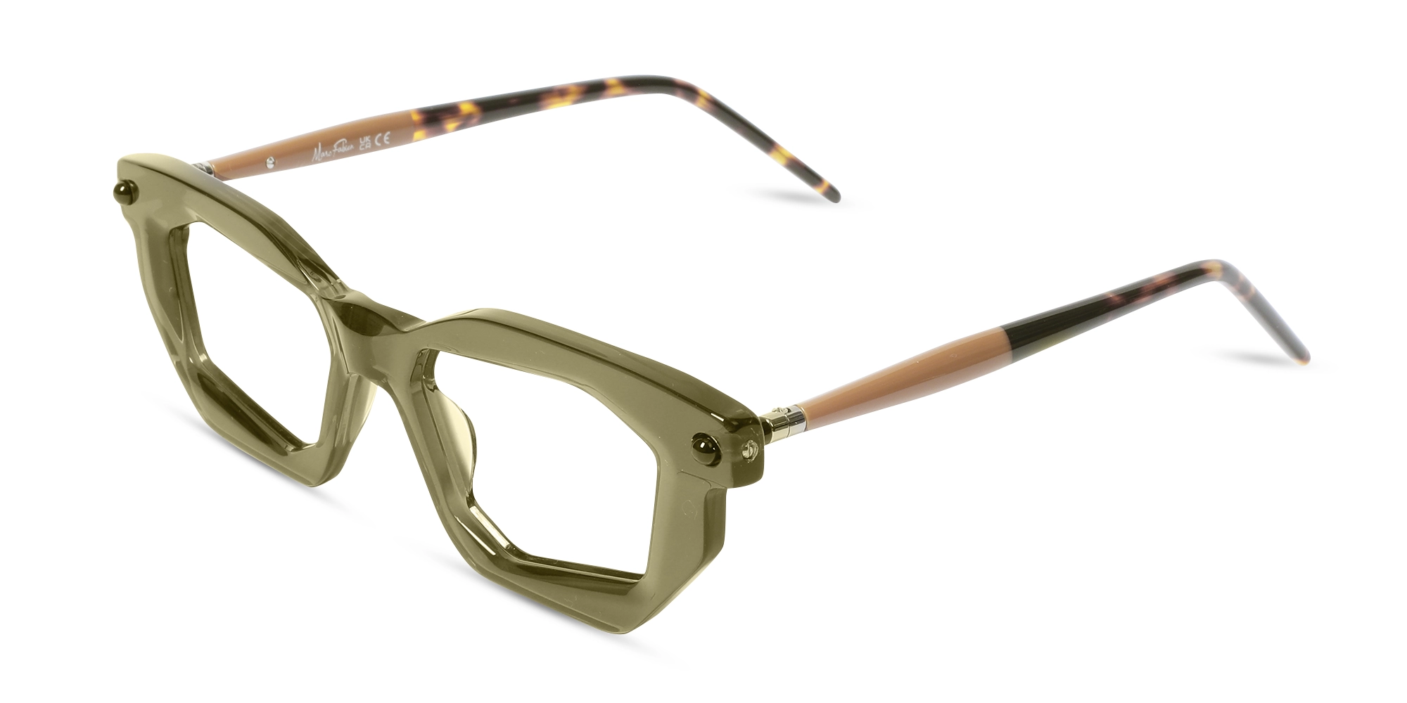 Crystal Olive Green Spectacle Frames 3