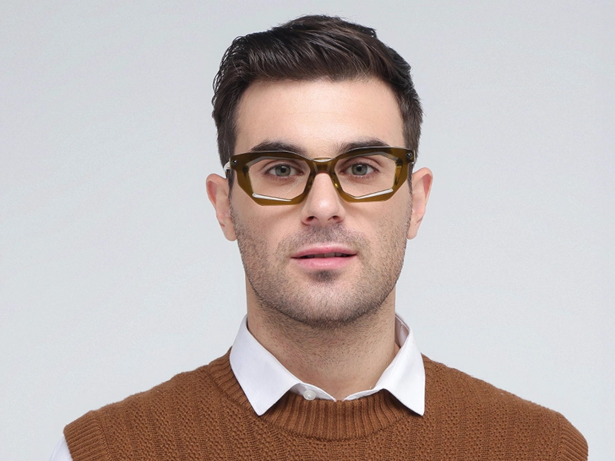Crystal Olive Green Spectacle Frames 41