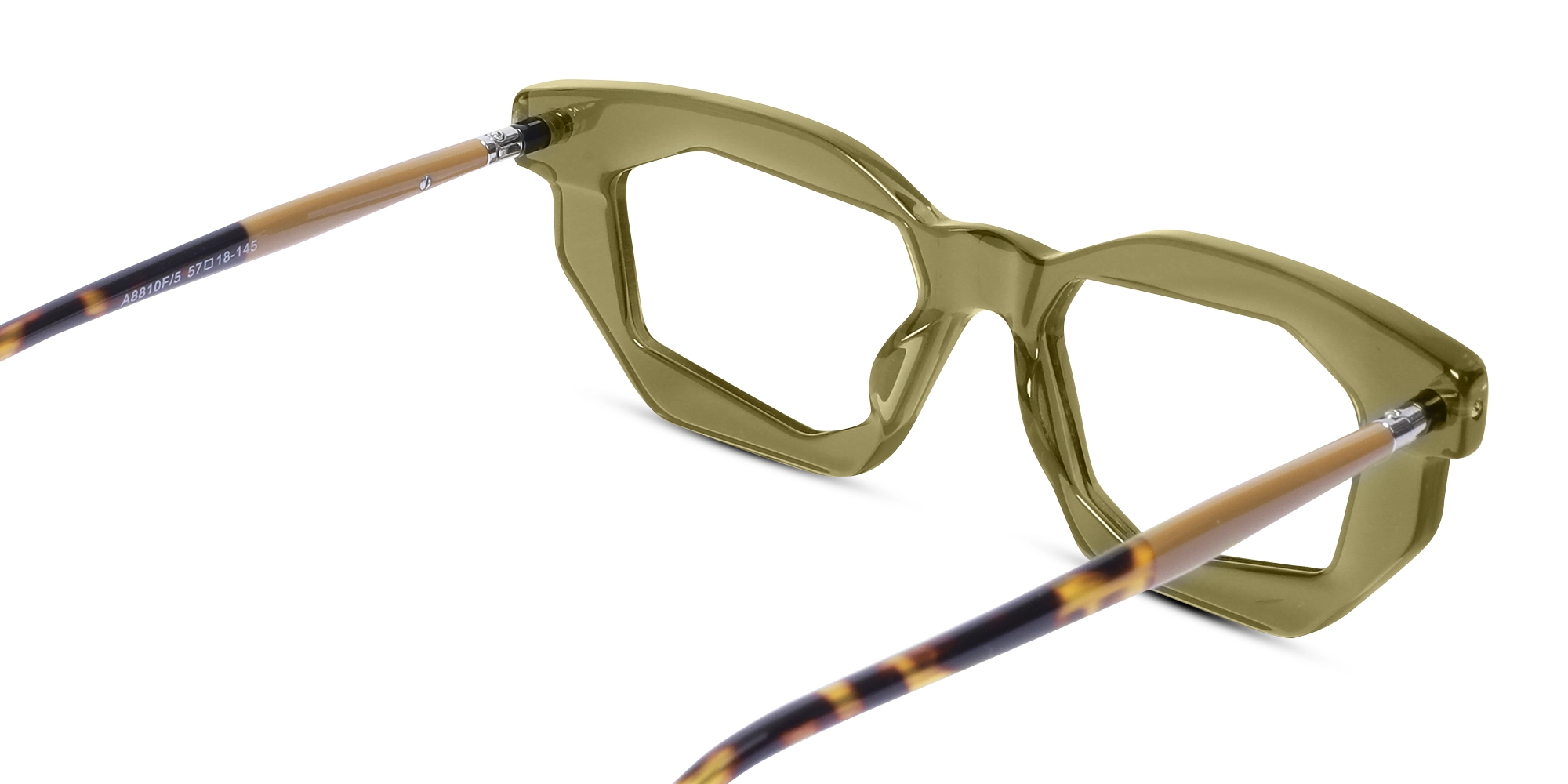 Crystal Olive Green Spectacle Frames 5