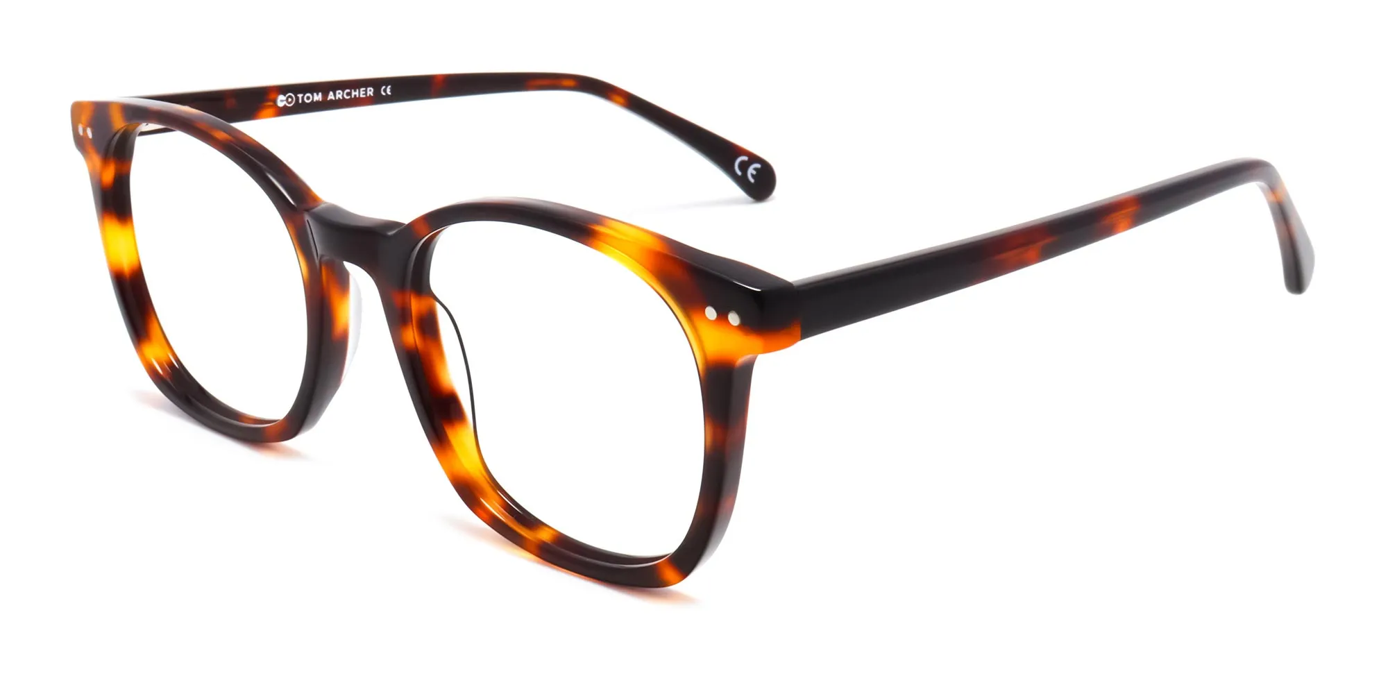 Tortoise shell Thin Frame Glasses-2
