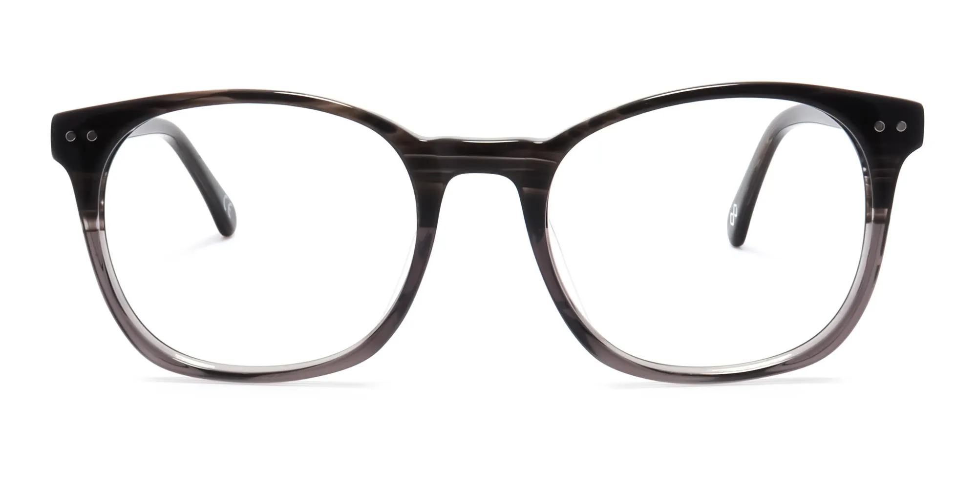 Dual tone round full rim glasses-2