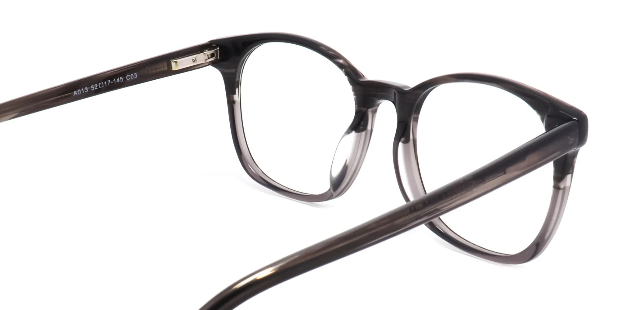 Dual tone round full rim glasses-2