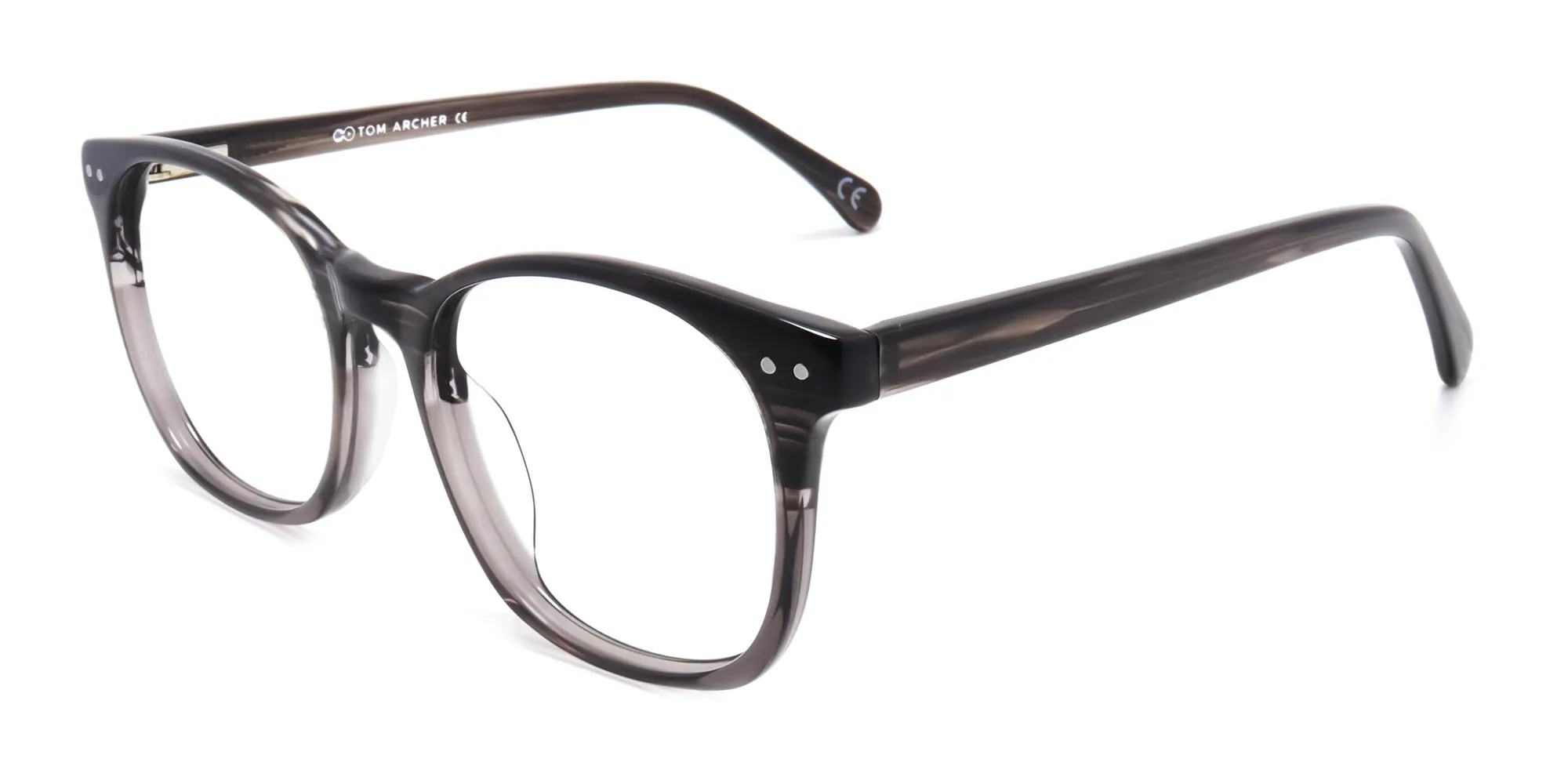 Dual tone round full rim glasses-2