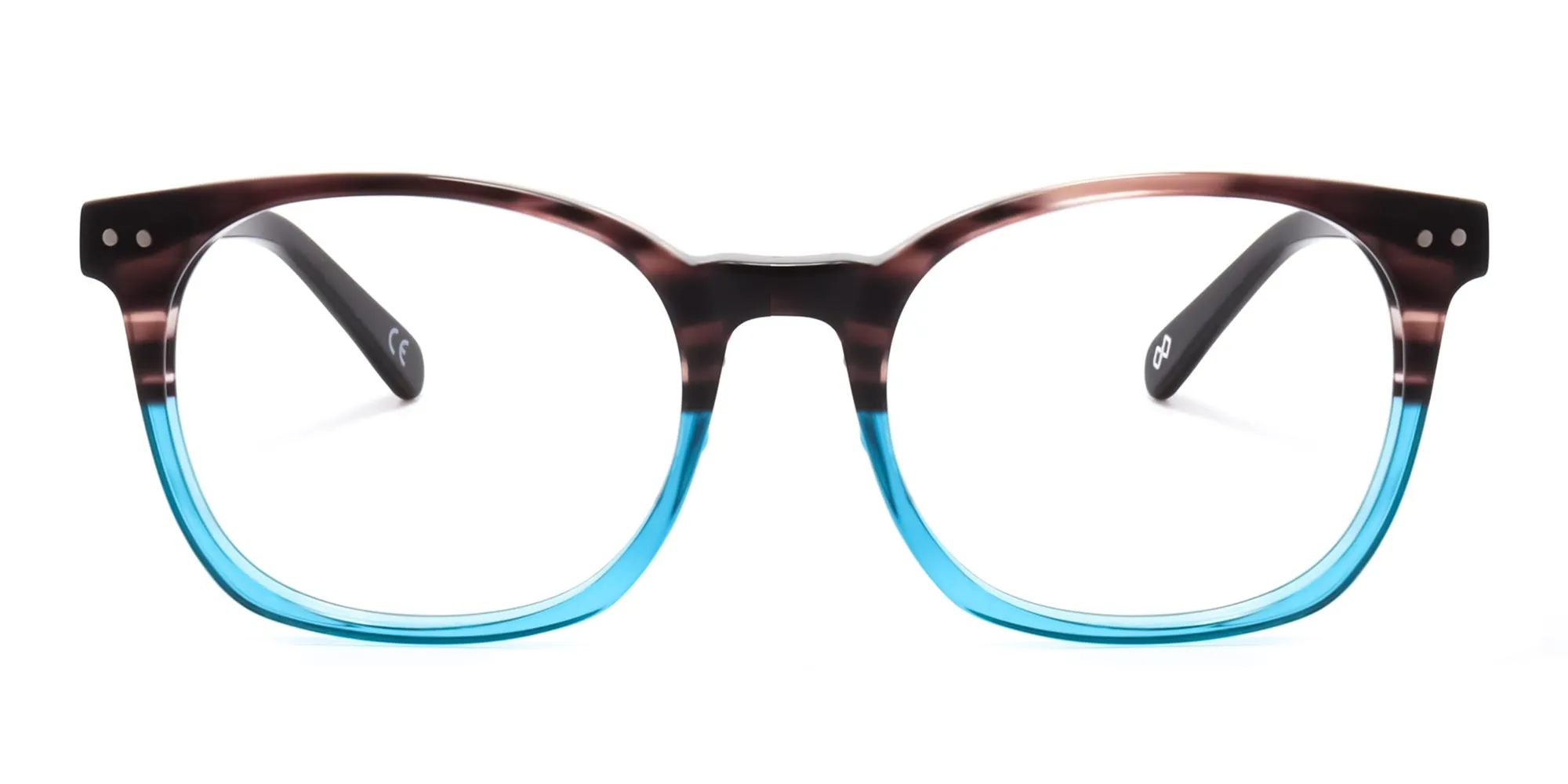 Brown Dual Tone round glasses-2
