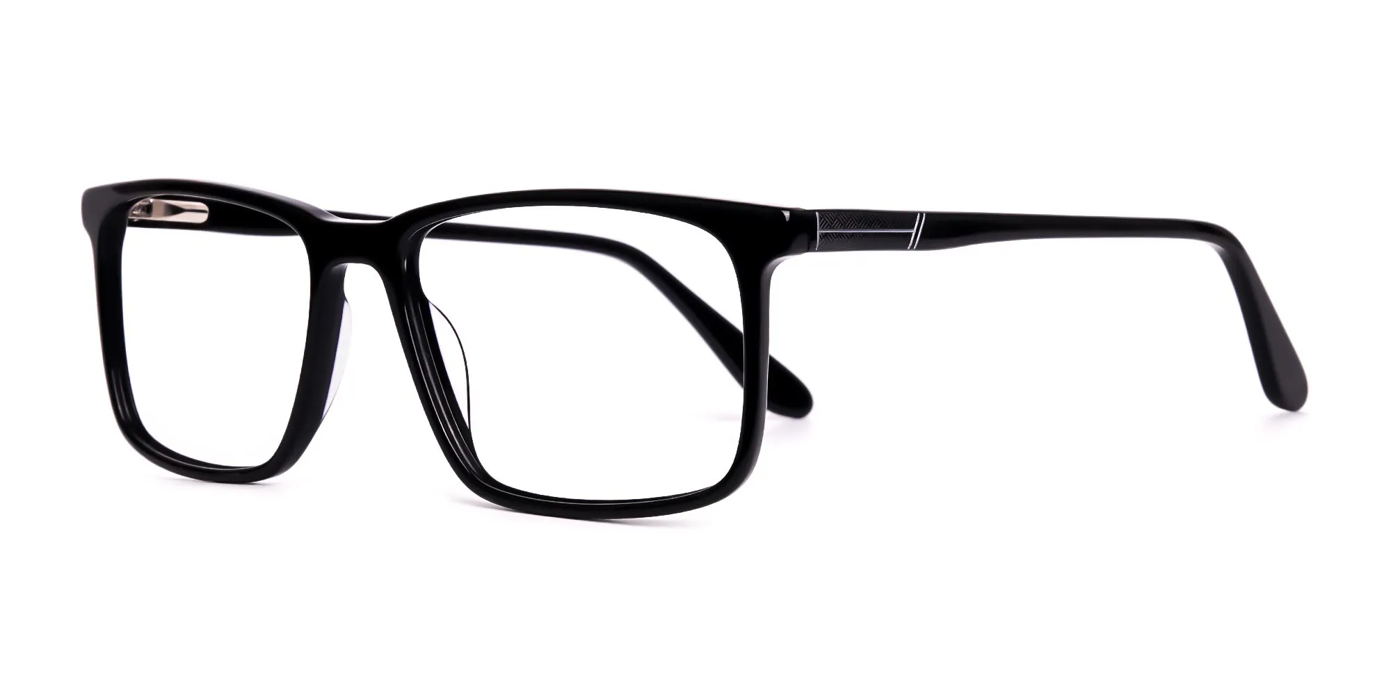 designer black full rim rectangular glasses frames-2