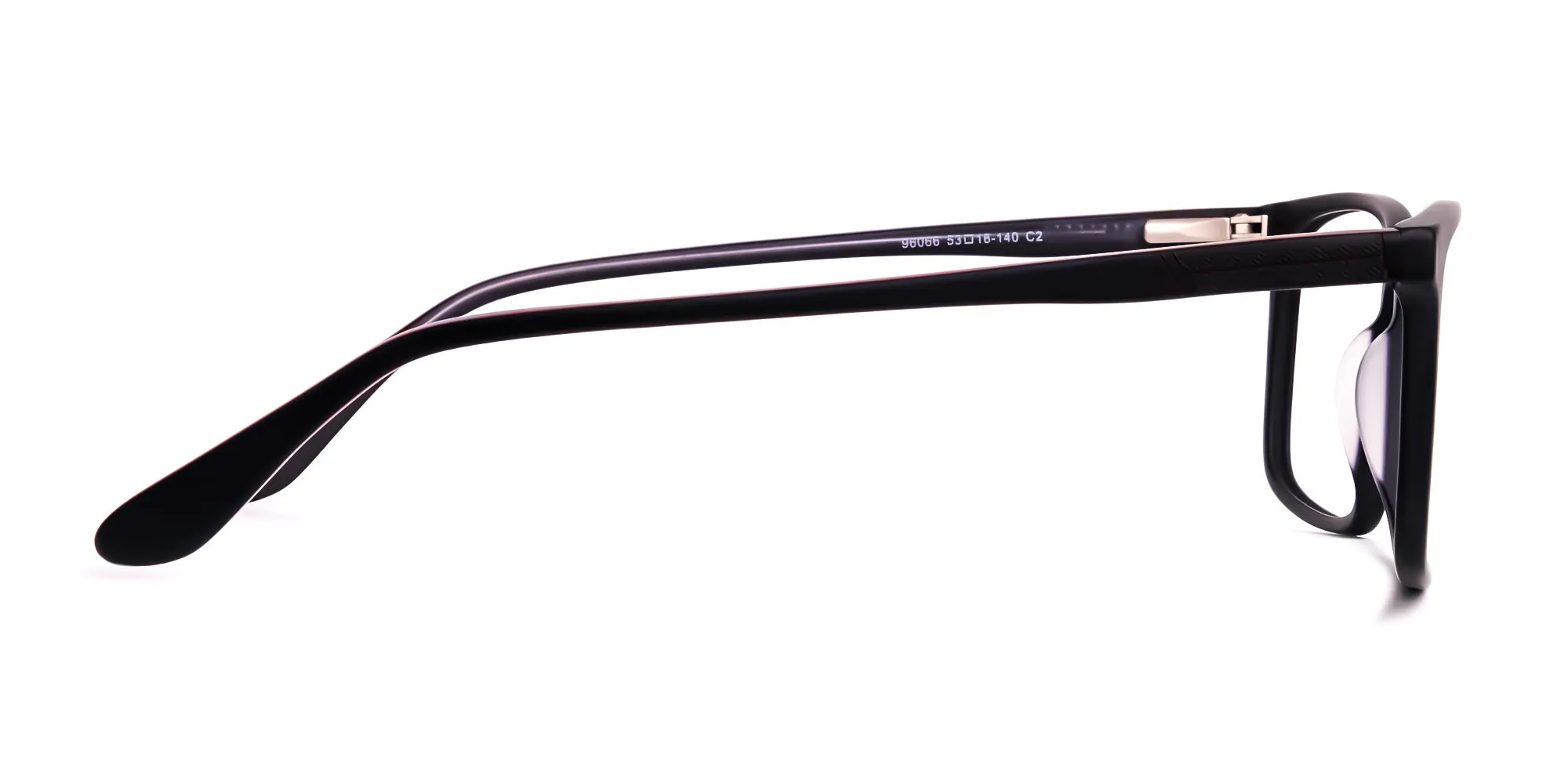 classic matte black full rim rectangular glasses frames-2