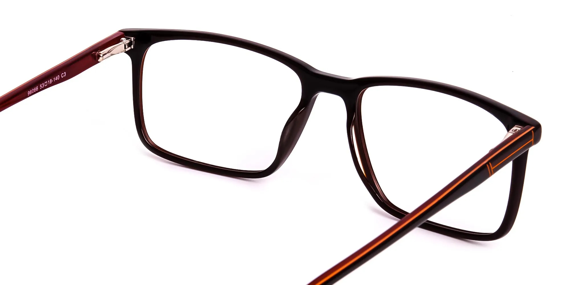 designer dark brown full rim rectangular glasses frames-2