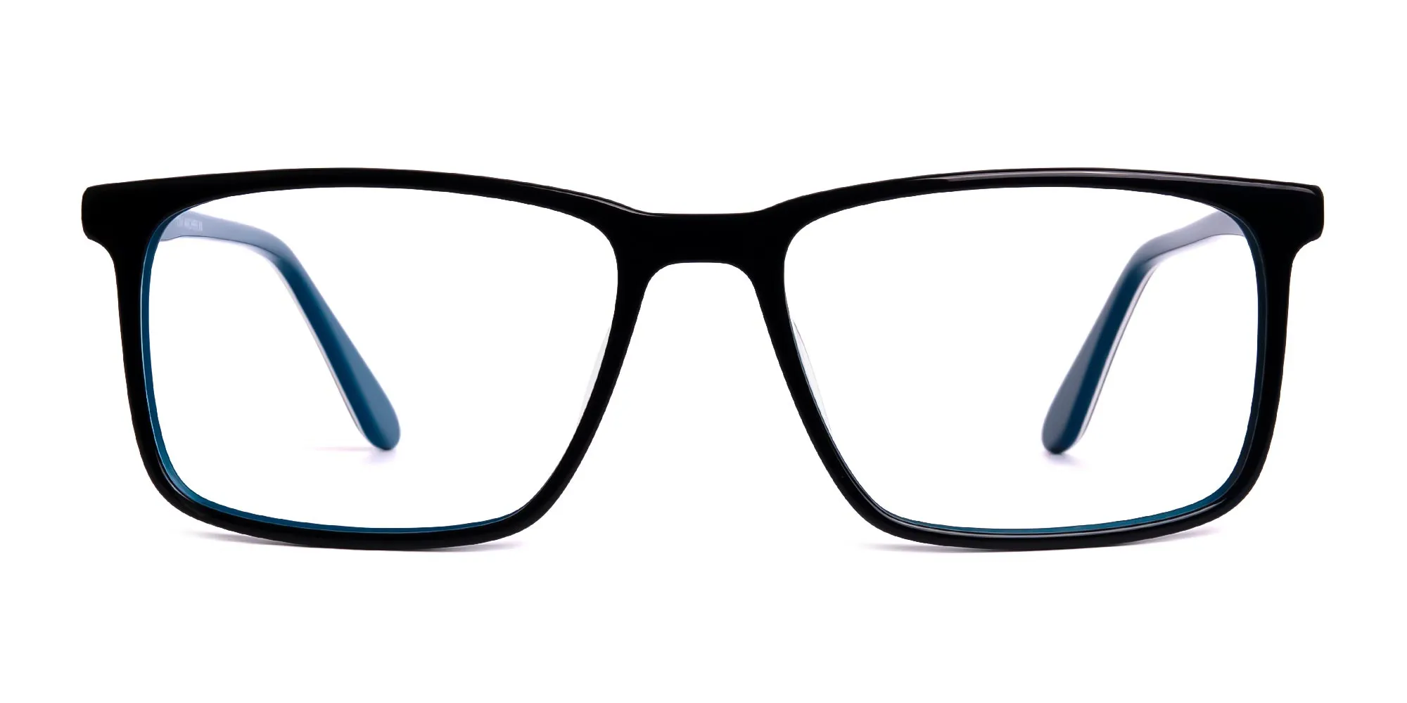 black teal full rim rectangular glasses frames-2