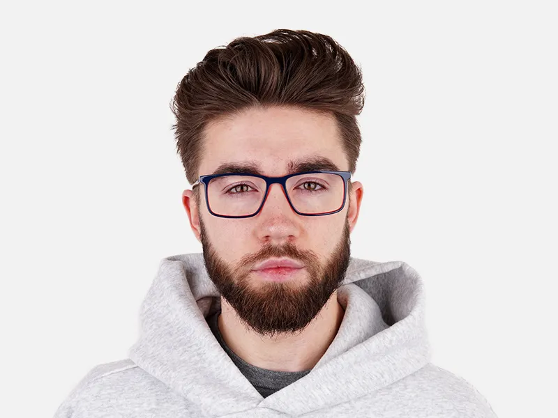 blue and red full rim rectangular glasses frames-2