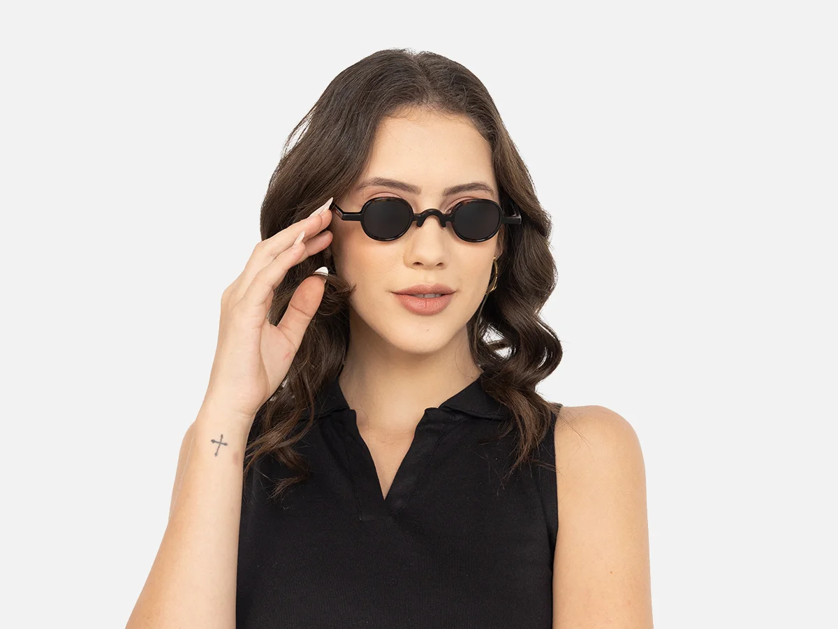 Tiny Round Sunglasses-54