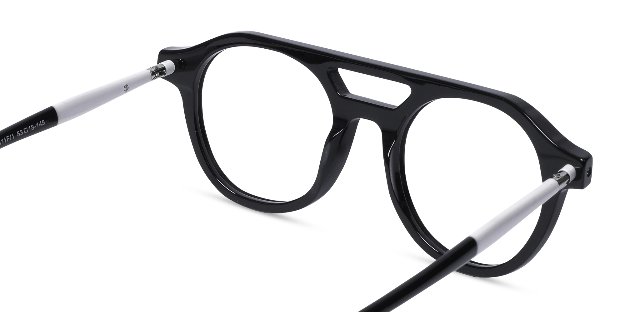 Round Double Bridge Glasses 5