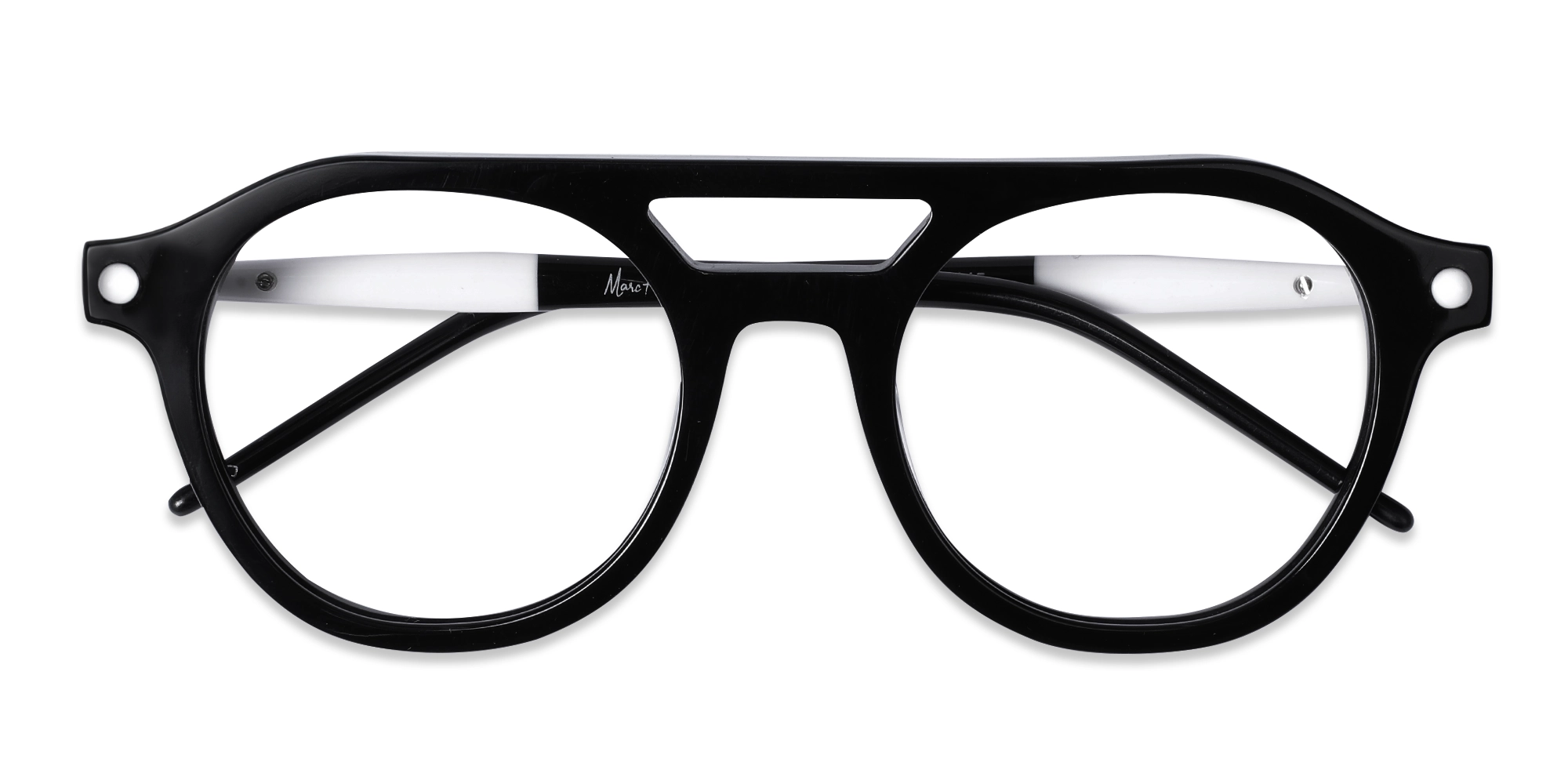 Round Double Bridge Glasses 6