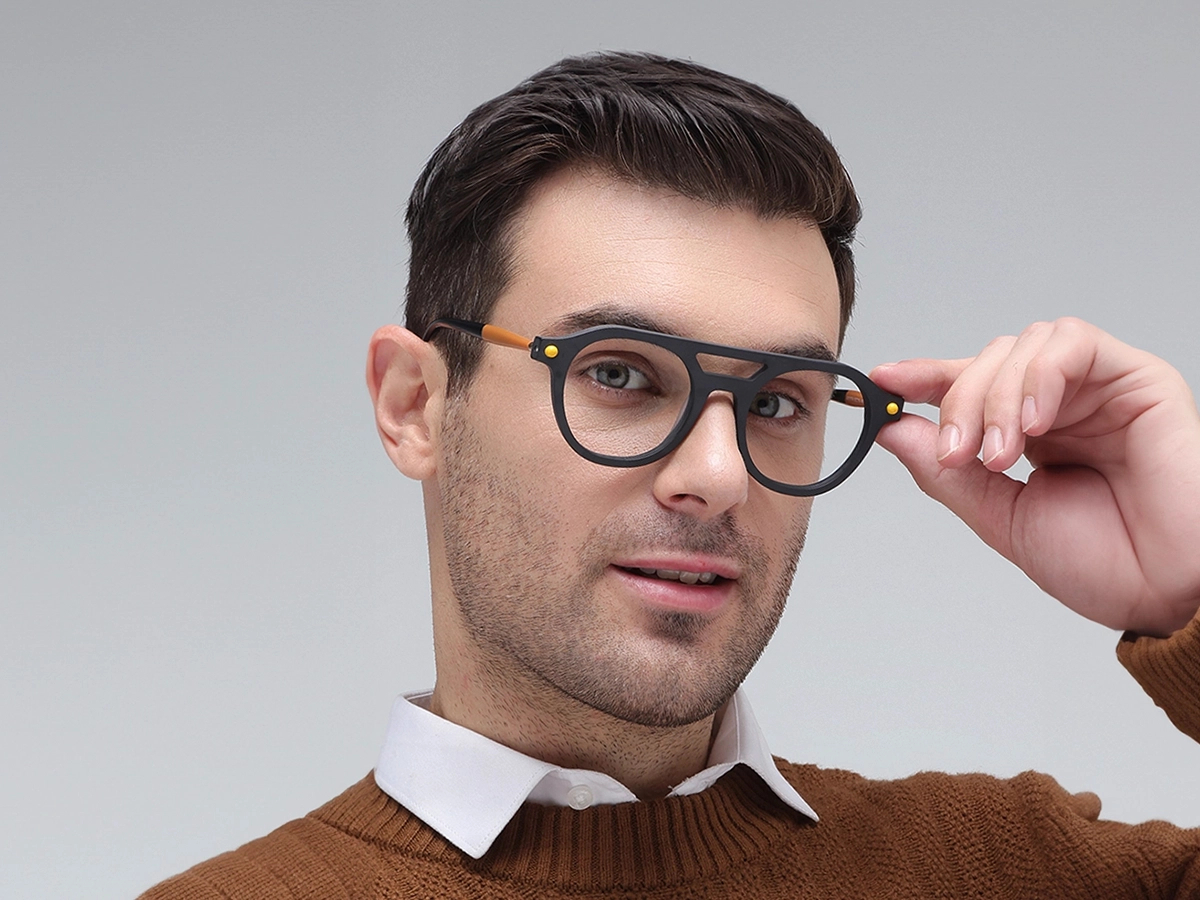 Round Grey Glasses 43