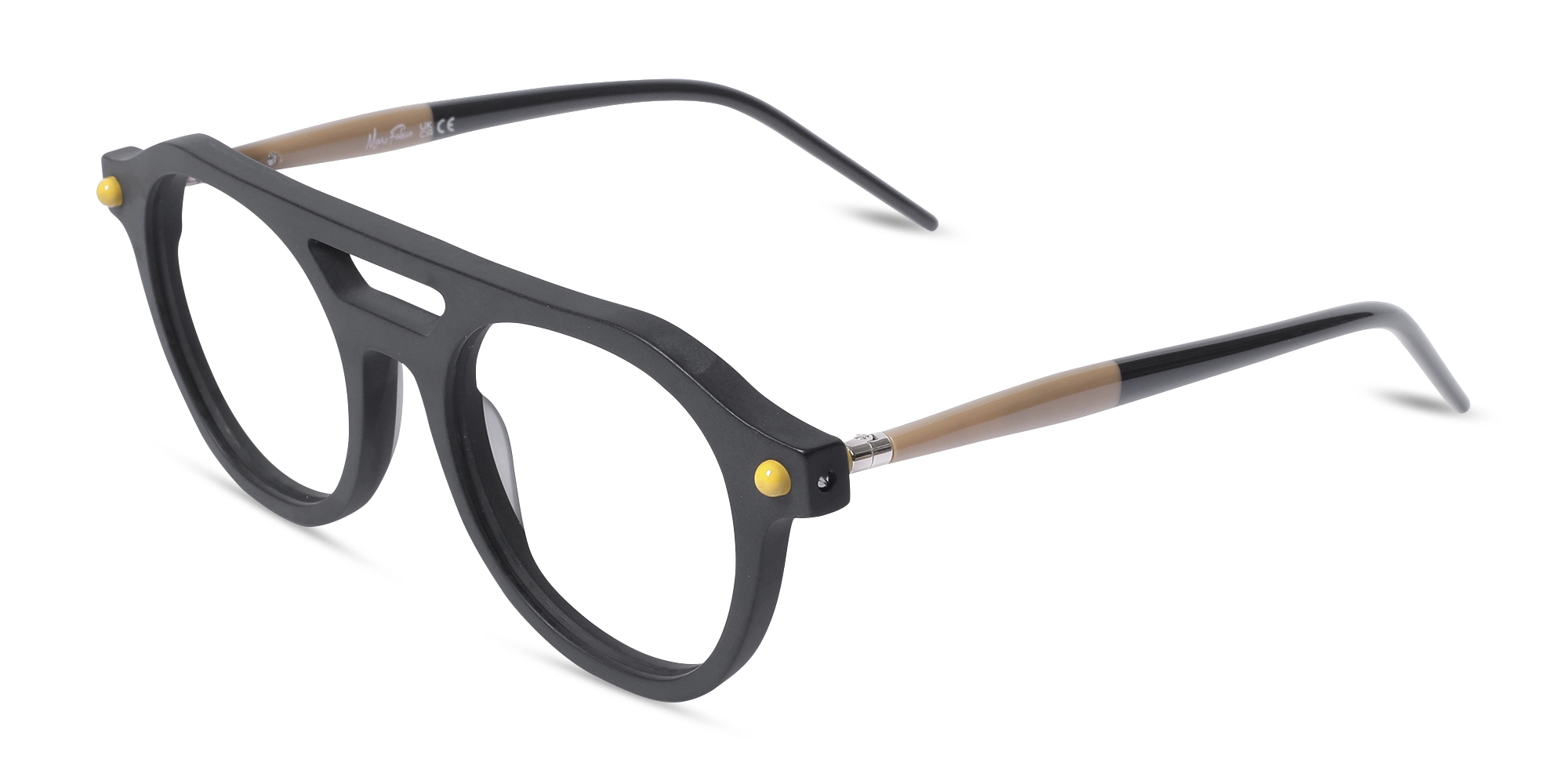 Round Grey Glasses 3