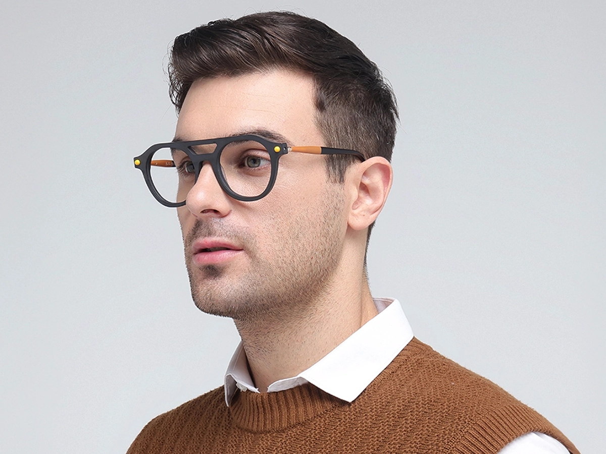 Round Grey Glasses 42