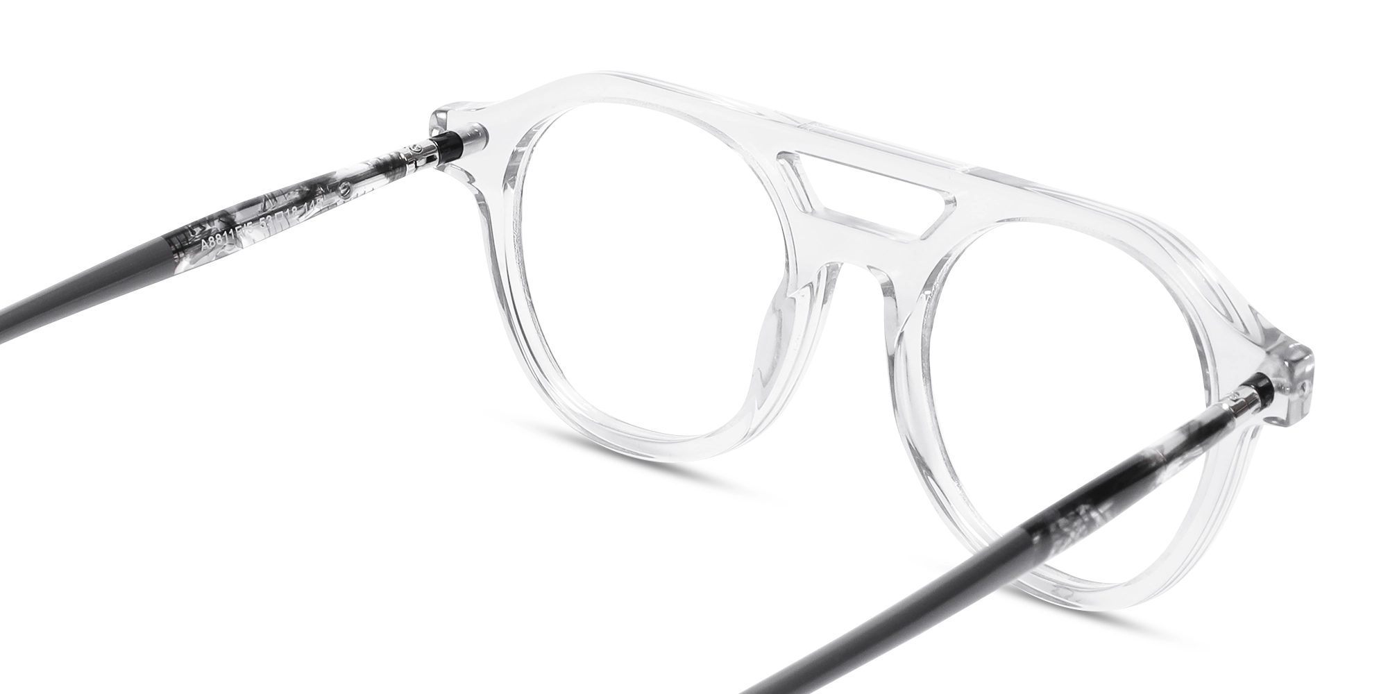 Silver Round Grey Glasses 5