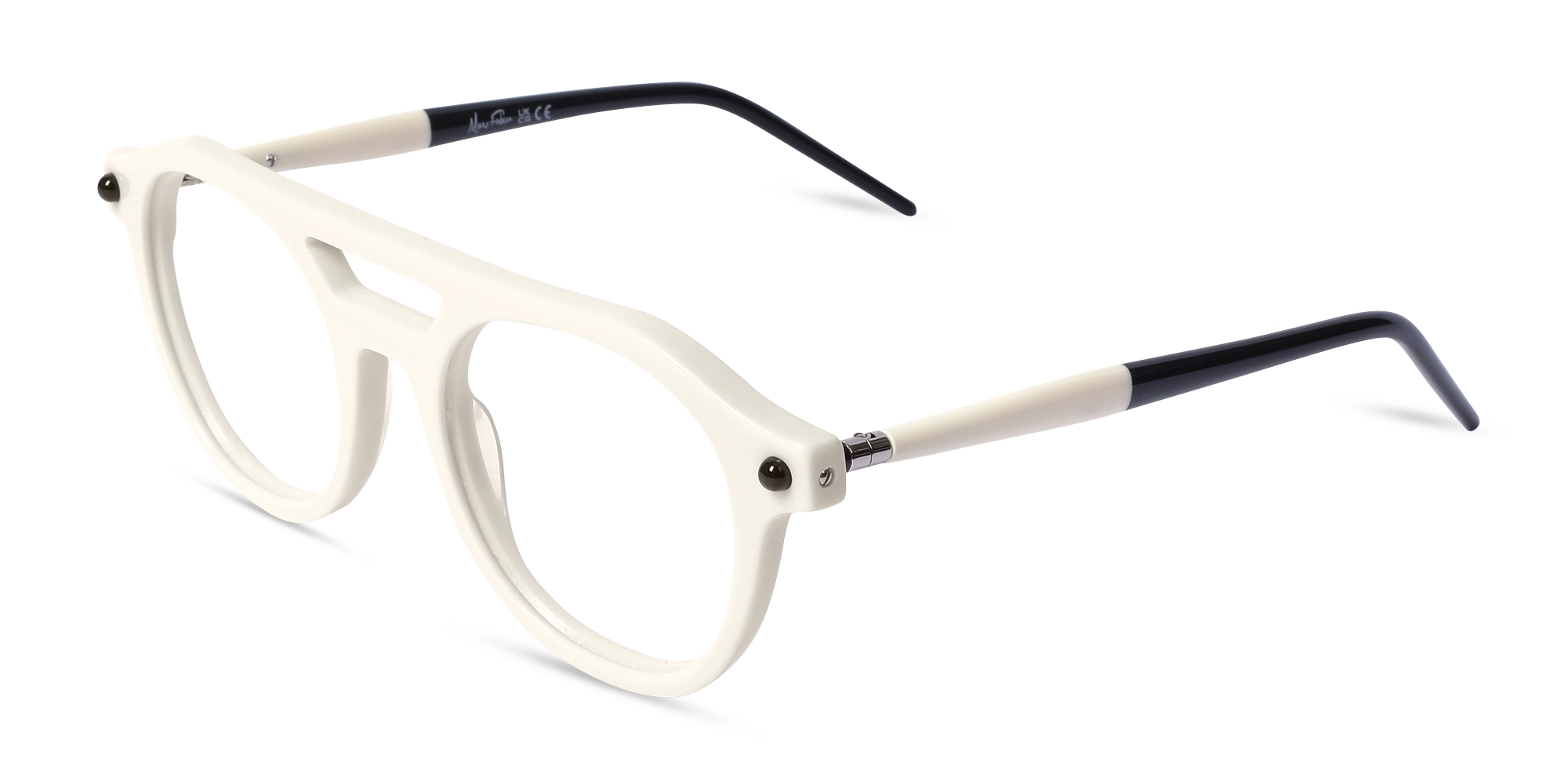 White Circle Glasses 3