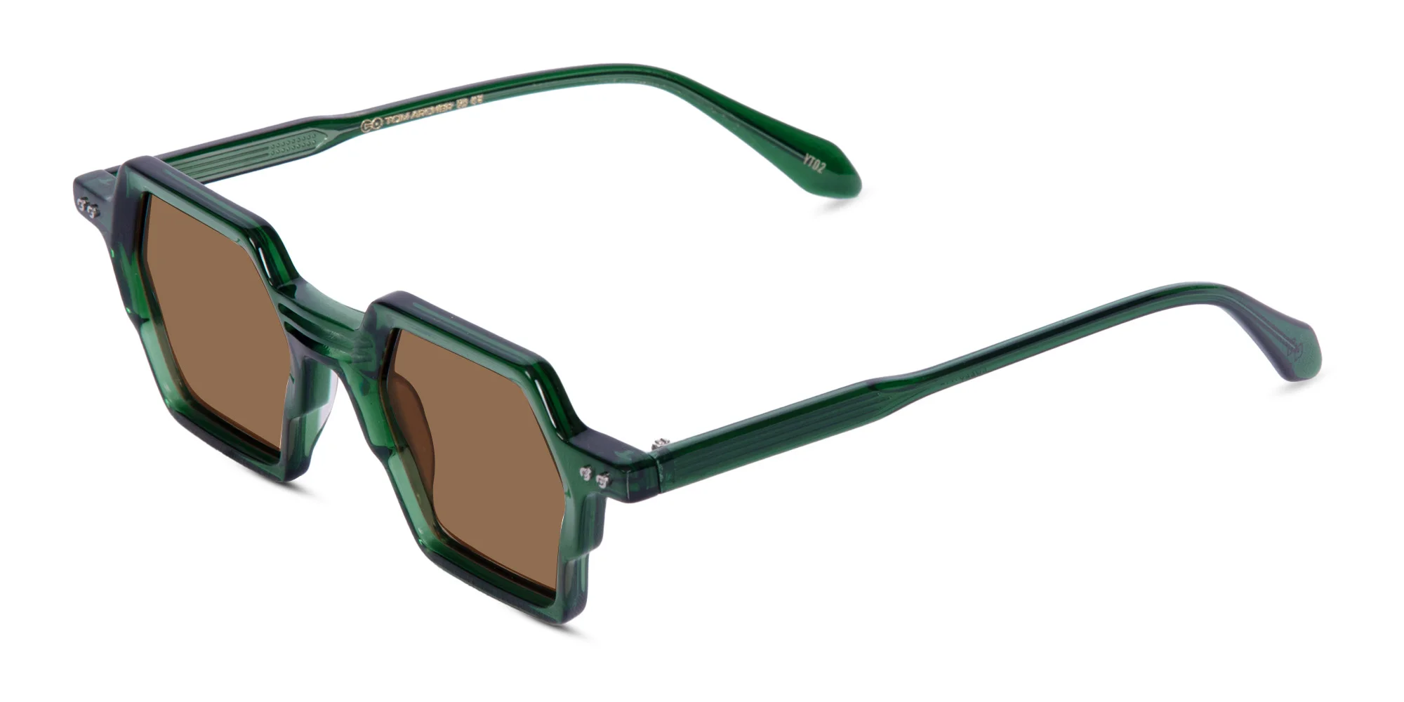 Green Frame Sunglasses-3