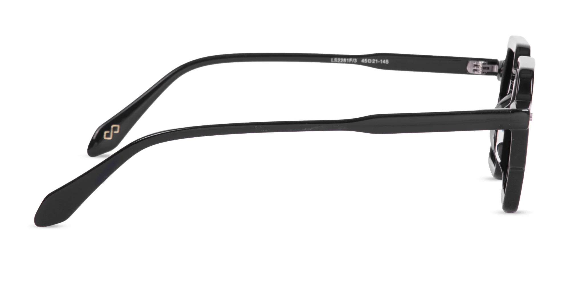 Black Hexagon Sunglasses-4
