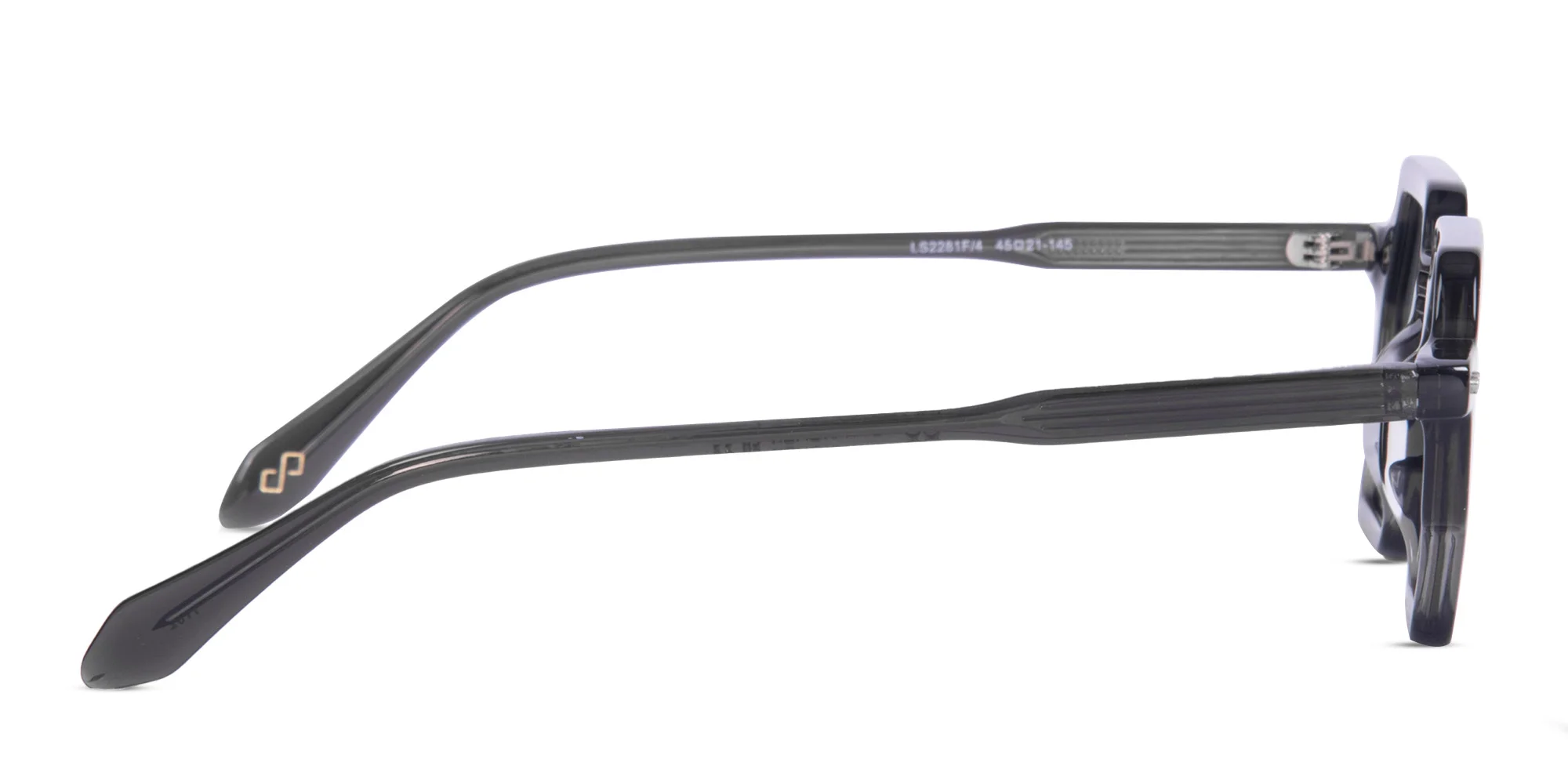 Hexagonal Black Sunglasses-4