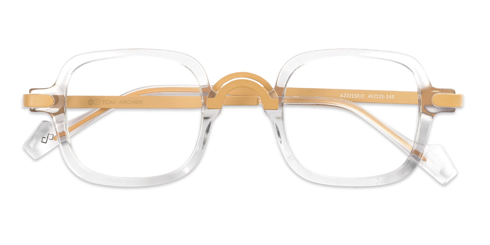 Crystal Clear Mixed Material Glasses Frames 5
