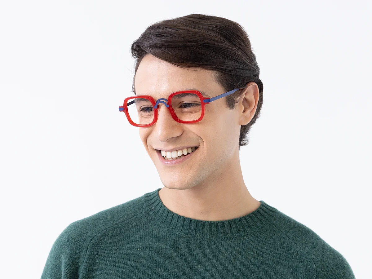 Red Square Eyeglasses 43